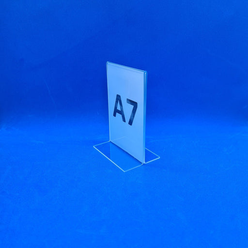 Double Sided Clear Counter Top Sign Holder & Menu Stand A7