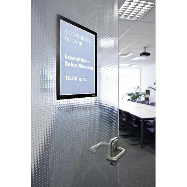 Duraframe Removable Adhesive Sign Holder Sleeve with Magnetic Closure POC4-Adhesive Pockets-Hang and Display