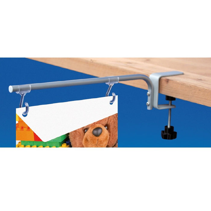 G Clamp Shelf Mounted 21cm Banner and Sign Holder BAN34