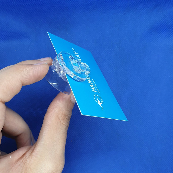 Leaflet Holder Suction Cup Transparent with Poster Clip SUC14 - Hang and Display