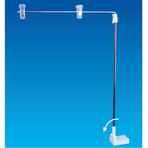 Magnetic Base Adjustable Angle Raised Telescopic Banner and Sign Holder