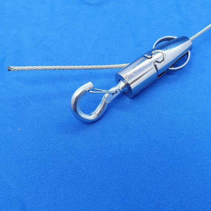 Steel Wire Hanging System Looped End with Adjustable Snap Hook