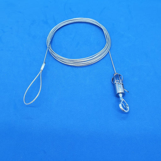 Steel Wire Hanging System Looped End with Adjustable Snap Hook