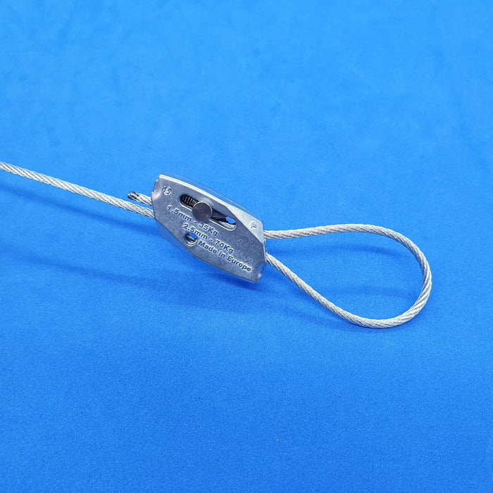 Steel Wire Heavy Duty Hanging System Looped End with Gripper Fastener