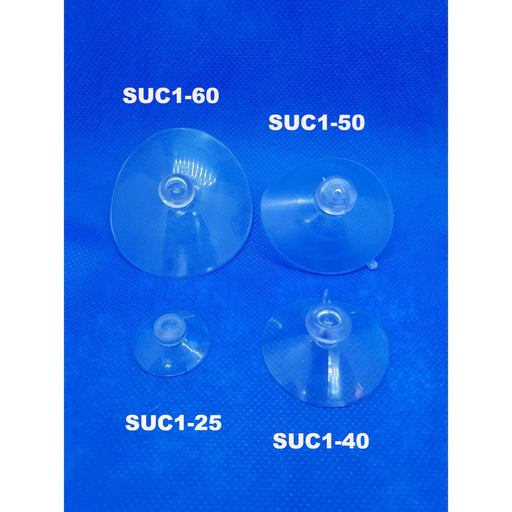 Suction Cup Transparent with Mushroom Head SUC1 - Hang and Display