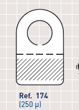 Self Adhesive Hang Tabs Round Hole on Reel BLI174