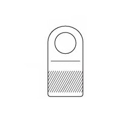 Self Adhesive Hang Tabs Round Hole on Reel BLI443