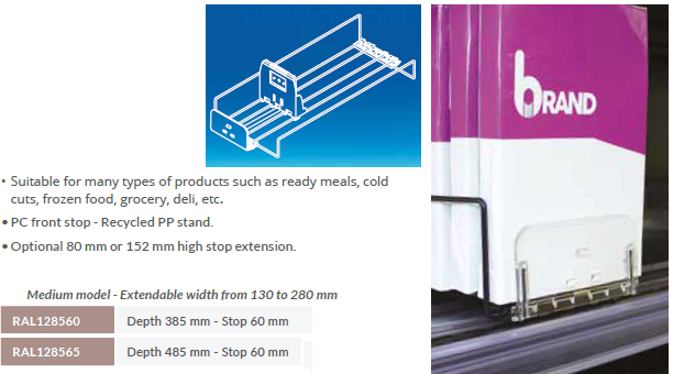 Easy Facing Merchandising Pusher Divider System for Shelves — Hang and ...