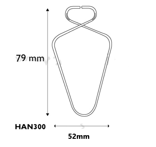 Metal Wire Ceiling Grid Clip for Suspended Ceilings HAN9 HAN300