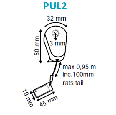 Security Tether with Retractable Cable and Adhesive PUL