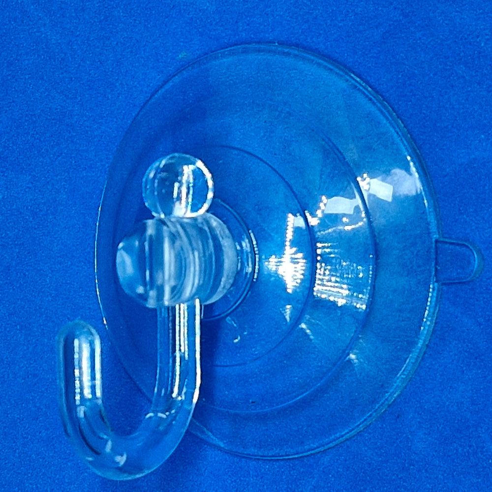 Suction Cup 60mm Transparent with Plastic J Hook SUC7-60