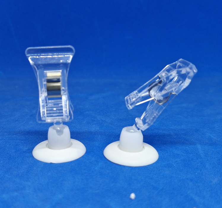 POS Ticket Holder with Adhesive Base and Spring Card Holder TIC29/W