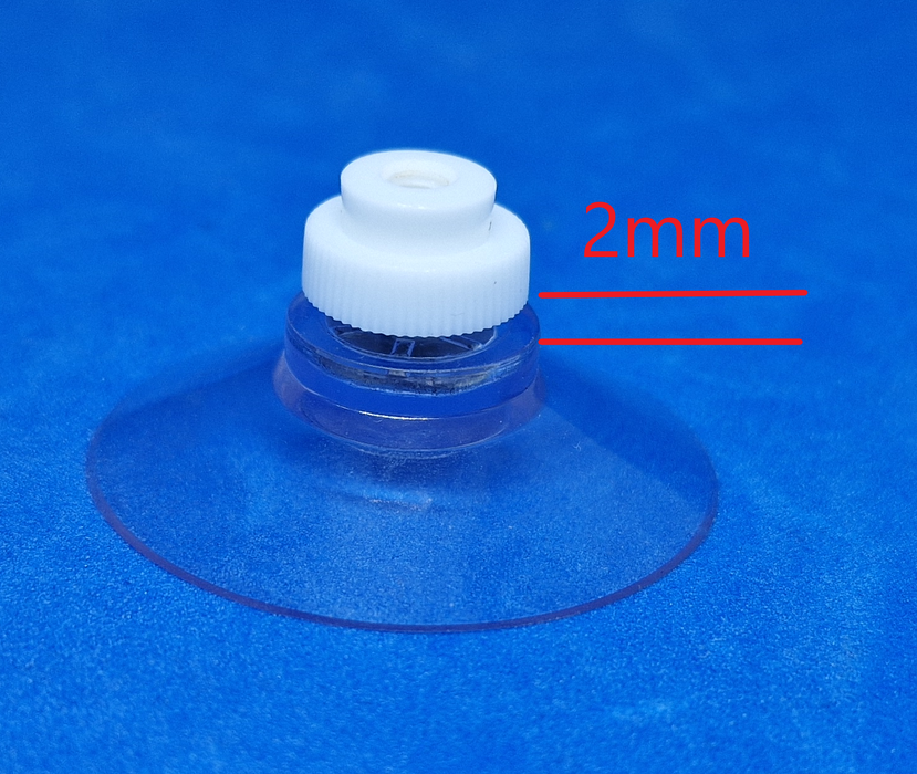Suction Cup Transparent with Screw Cap SUC4