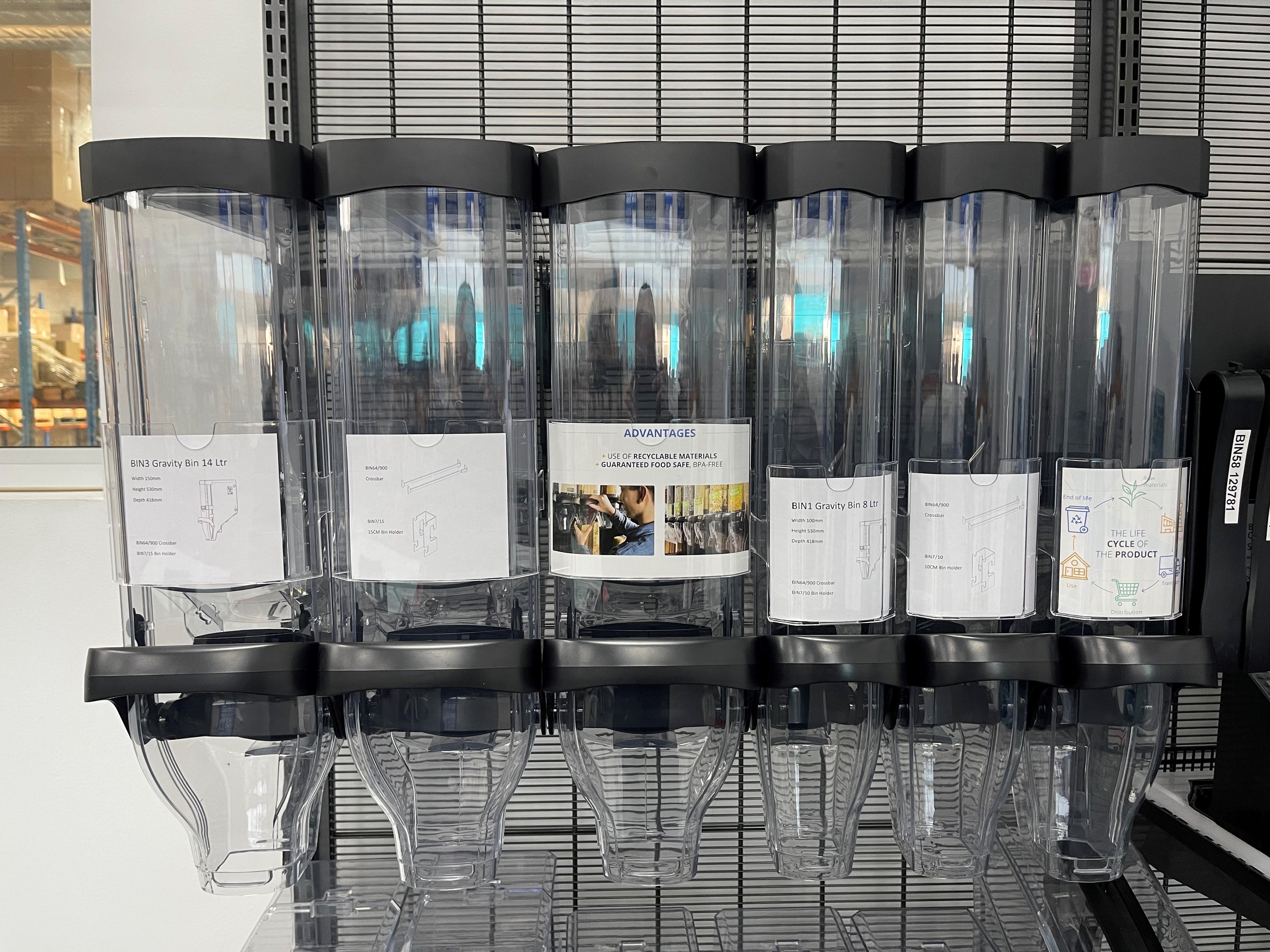 Bulk it! Gravity Bin and Scoop Bin — Hang and Display