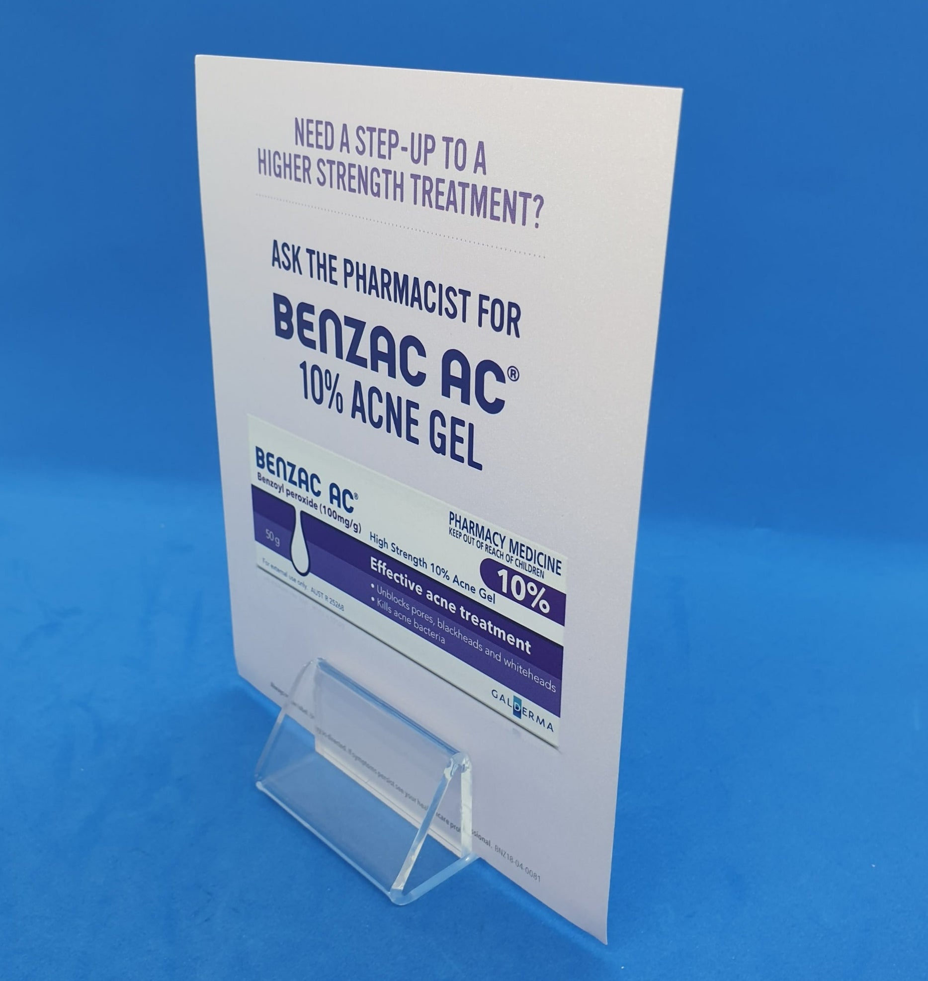 Freestanding Acrylic Counter Top Sign and Ticket Holder — Hang and Display