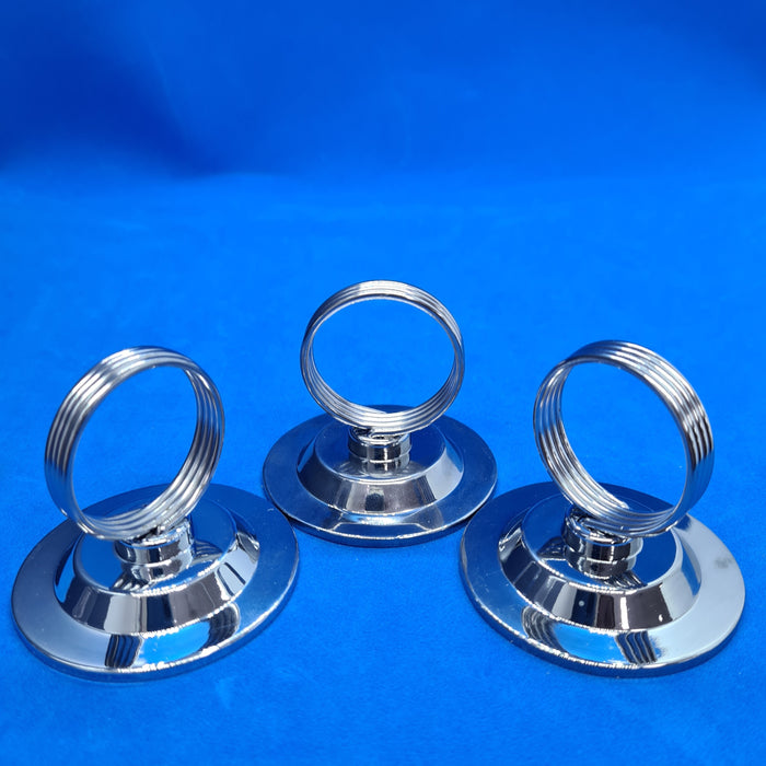 Freestanding Ring POS Metal Ticket, Sign and Menu Holder Round Base