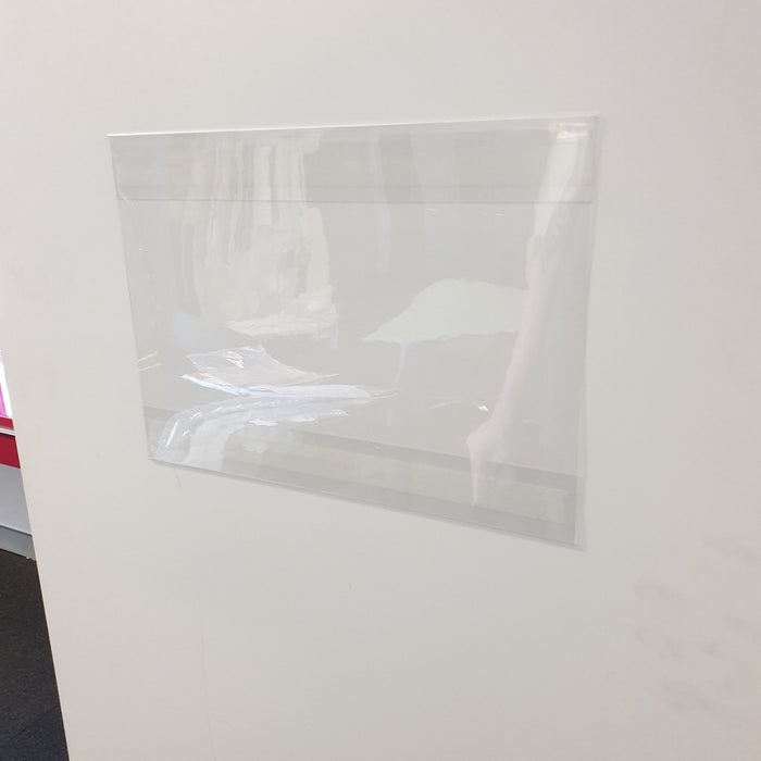 A6 Sign Holder Clear Sleeve with Adhesive Strips POC2-Adhesive Pockets-Hang and Display