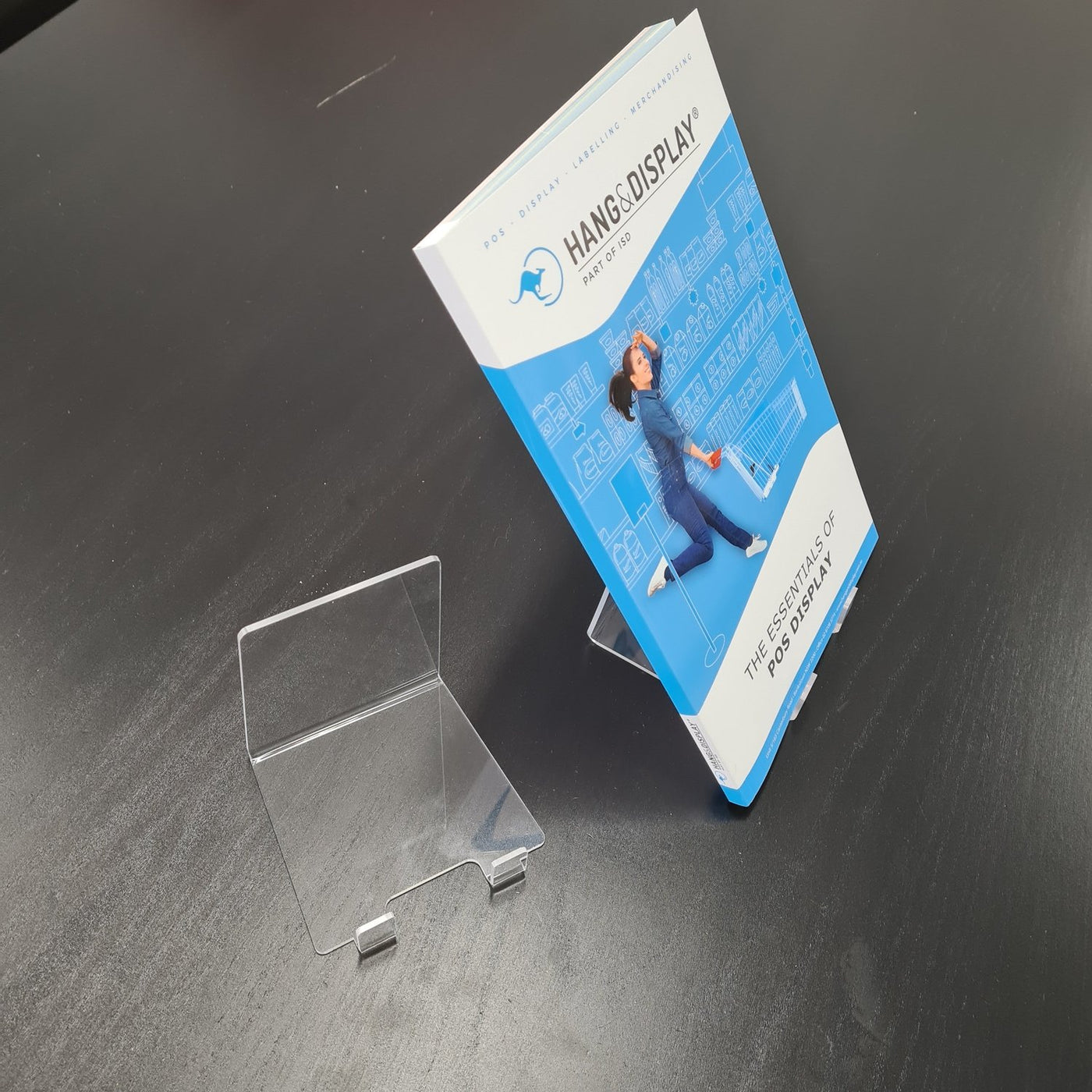 Plastic Book Riser Acrylic Riser Display Universal Book Stand — Hang and Display