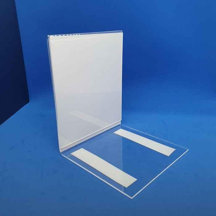 Acrylic Shelf Sign Display Bookend Style with Magnets Custom Sizes-Leaflet Holders-Hang and Display