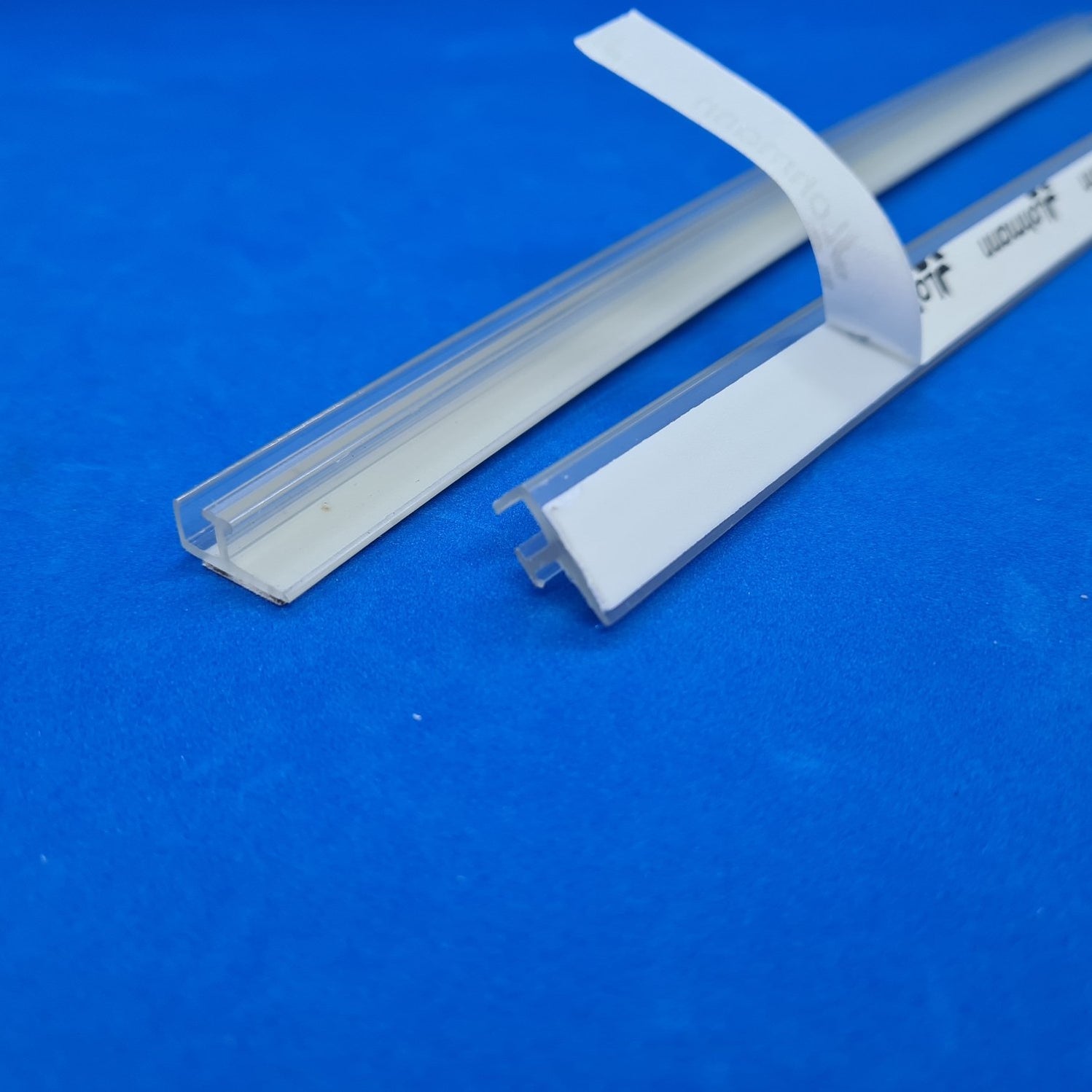 Adhesive Transparent Wide T-Rail Shelf Merchandising Strip — Hang and ...