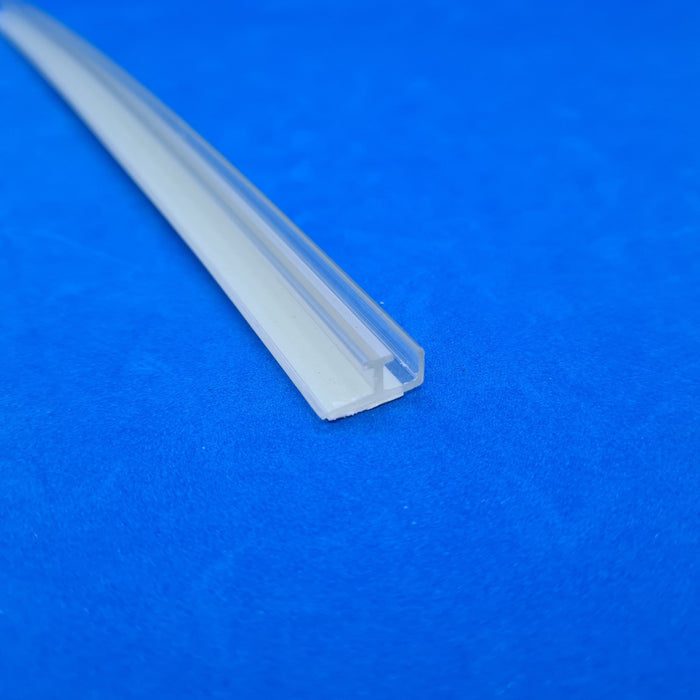 Adhesive Transparent Wide T-Rail Shelf Merchandising Strip