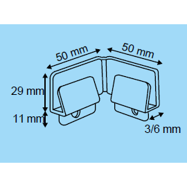 Adjustable Angle Foot For Cardboard Displays COR4 - Hang and Display