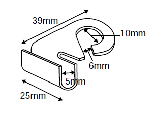 Aluminum Ceiling Grid T-Rail Hooks ACH - Hang and Display