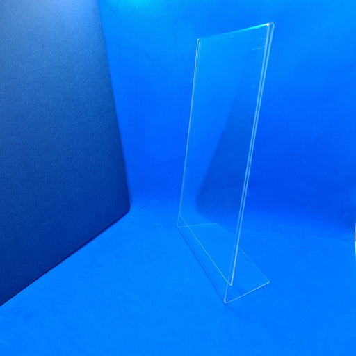 Angled Clear Counter Top Sign Holder & Menu Stand A3
