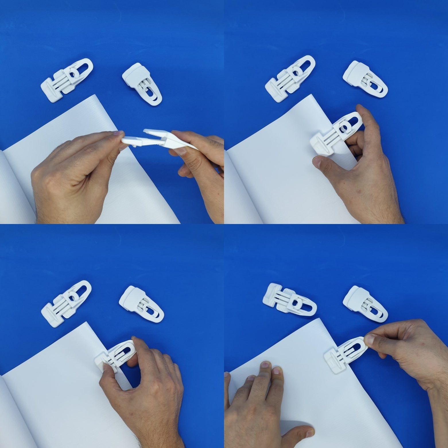 Secure Banner Clips Banner Clip Sliding Reusable Heavy Duty Banner, Fabric & Tarp Clamps ...