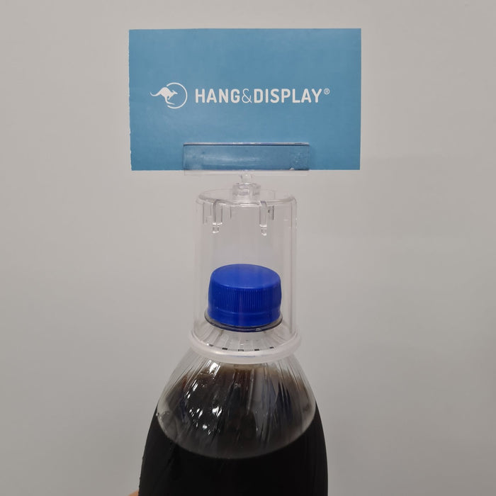 Bottle Top Ticket and Sign Holder