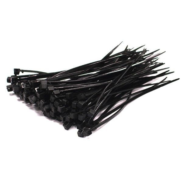 Cable Tie Plastic Fastener Cords Black ATT11-BLK-Attachments-Hang and Display