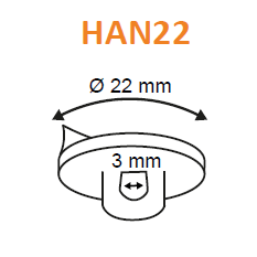 Ceiling and Wall Hanger Removable Adhesive Base HAN22 - Hang and Display