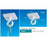 Ceiling Hanger Plastic Hook with Adhesive Base HAN35-Ceiling Hanging Accessories-Hang and Display