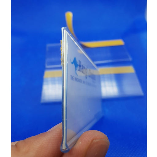 Clear Flat Data Strip with Adhesive Backing 39mm Ticket Height LAB4-39 - Hang and Display