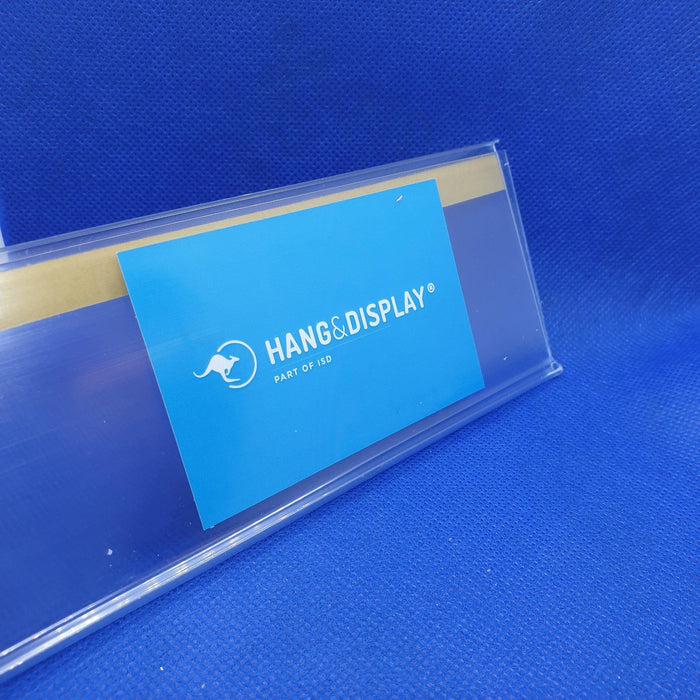 Data Strip Display Clear Flat Data Strip with adhesive backing 60mm ticket height LAB4-60 ...