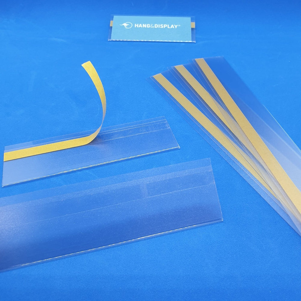 Clear Shelf Stripping Flat Data Strip Adhesive Anti Reflective