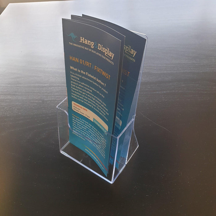 Acrylic Brochure Holder Counter-top - Hang and Display