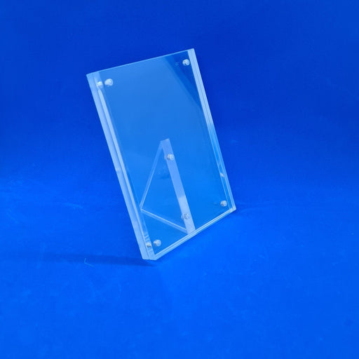 Counter Top Premium Acrylic Sign Holder Magnetic Frame A6 Portrait