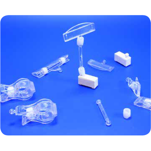 Custom Point Of Sale Ticket Holder Acrylic POS Clip-Ticket Holders-Hang and Display