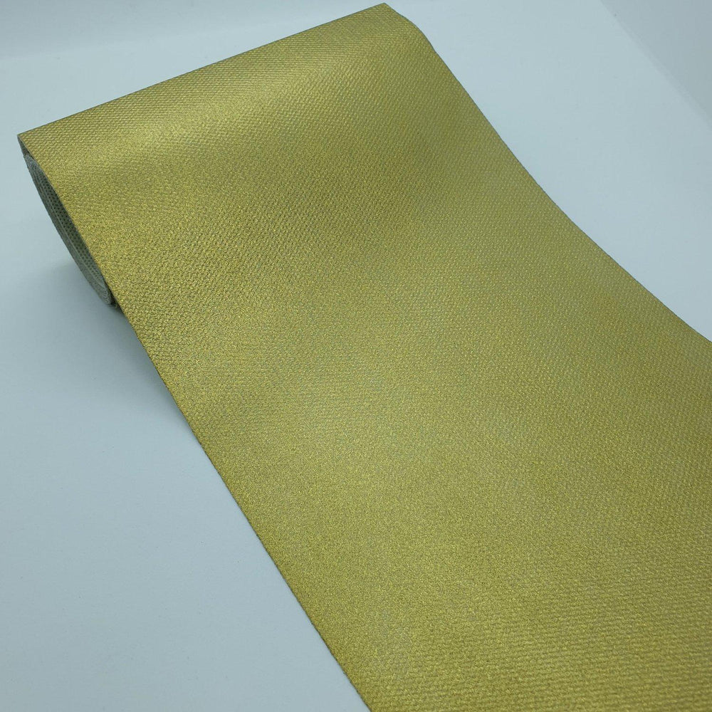Decorative Christmas Wrap Fabric Gold 15 cm x 50 Meters