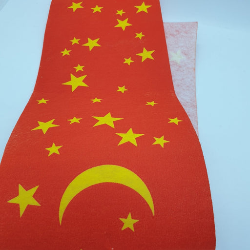 Decorative Christmas Wrap Fabric Moon and Stars 15 cm x 50 Meters