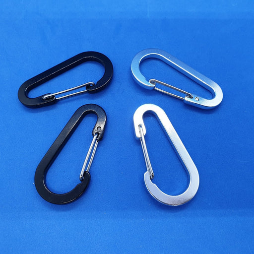 Decorative Metal Carabiner Clip- 60mm x 30mm Oval with Snap Hook-Attachments-Hang and Display