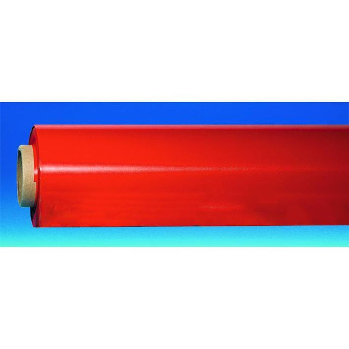 Decorative Thick Plastic Wrap Sheet Red 1.3 x 50 Meters