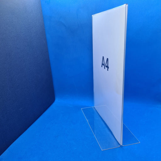 Double Sided Clear Counter Top Sign Holder & Menu Stand A4