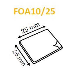 Double Sided Transparent Removable Adhesive Gel Pads on Sheet FOA10/25 —  Hang and Display