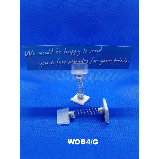 Euro Spring Wobbler with Ticket Holder and Adhesive Pad WOB4G-Spring Wobblers-Hang and Display