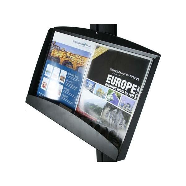 Free Standing A1 Snap Frame and Brochure Tray Combined Display APS-A1-BT - Hang and Display