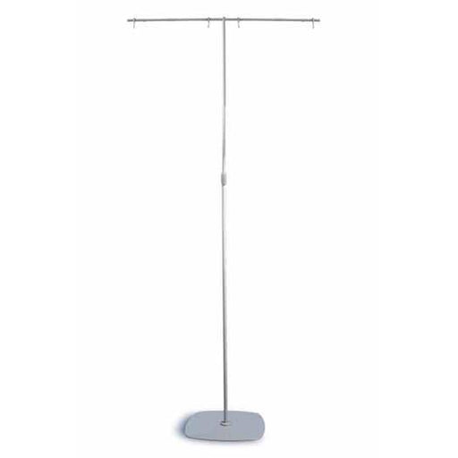 Free Standing Twin Metal Sign Stand Banner Hanger with Telescopic Pole FRA11