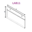 Hang Scan Data Strip with Hanging Holes For Wire Shelves LAB11-Data Strip-Hang and Display