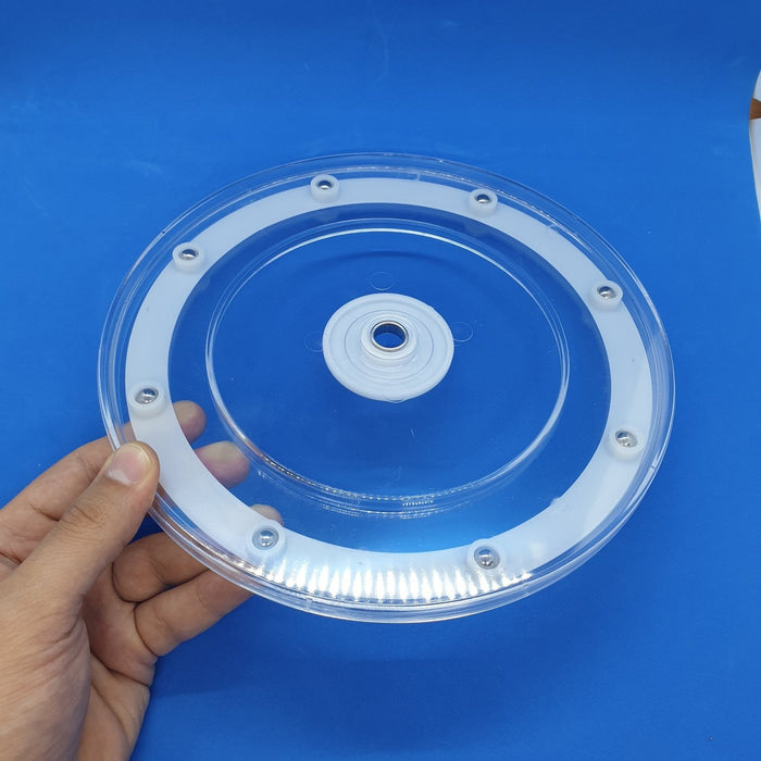 Lazy Susan Transparent Plastic Display Turntable with Ball Bearings